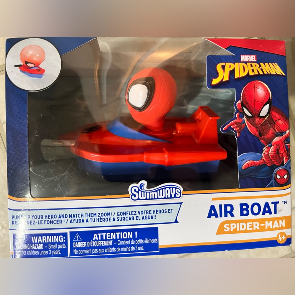 Swimways Spider-Man Air Boat Toy - Red and Blue